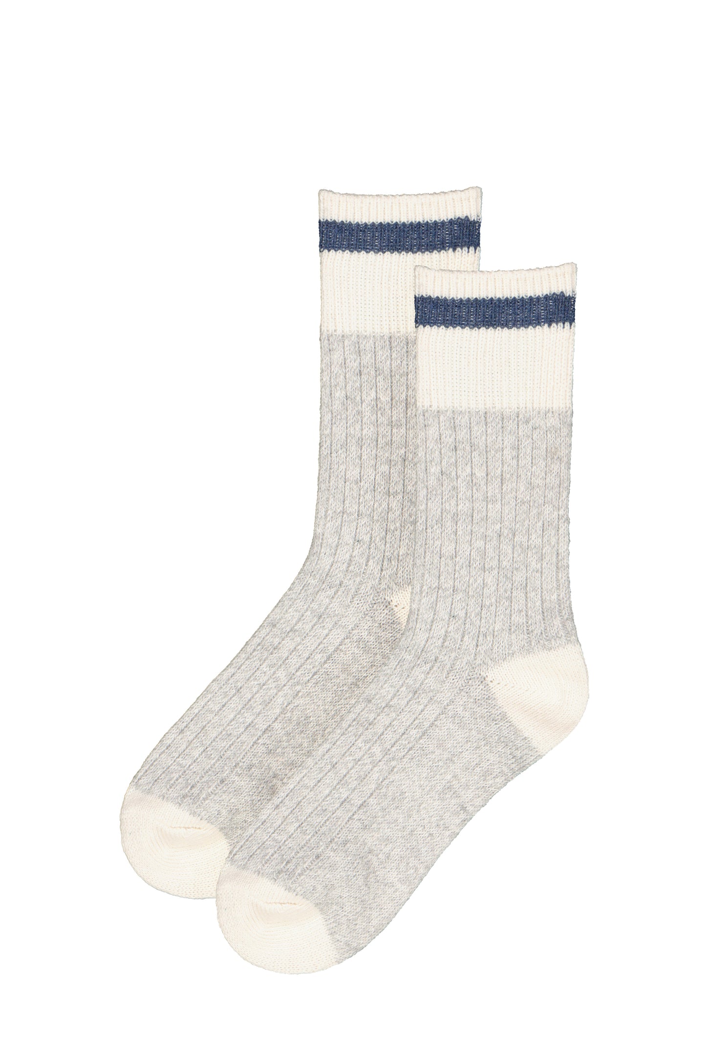 SODA - Calzino tennis vintage con riga - blu