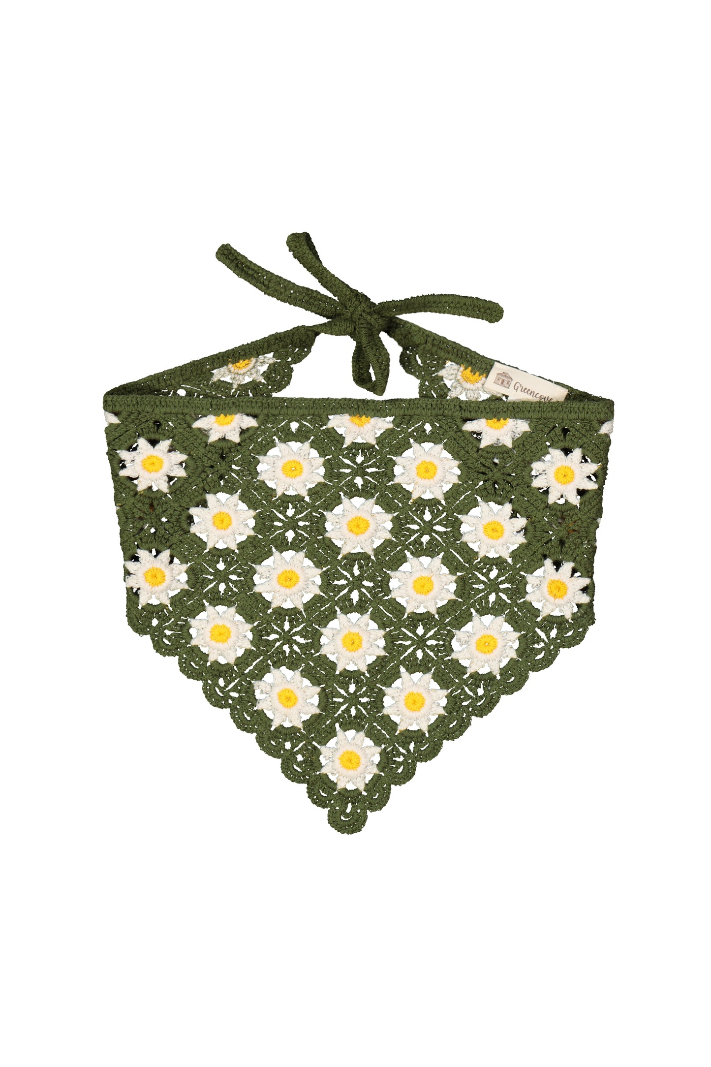 SODA - Bandana Crochet Margherita - Verde