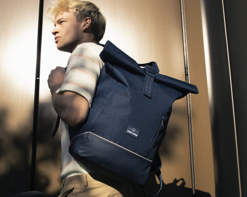 JOHNNY URBAN ZAINO ROLLTOP "ROBIN MEDIUM" BIKE Nero