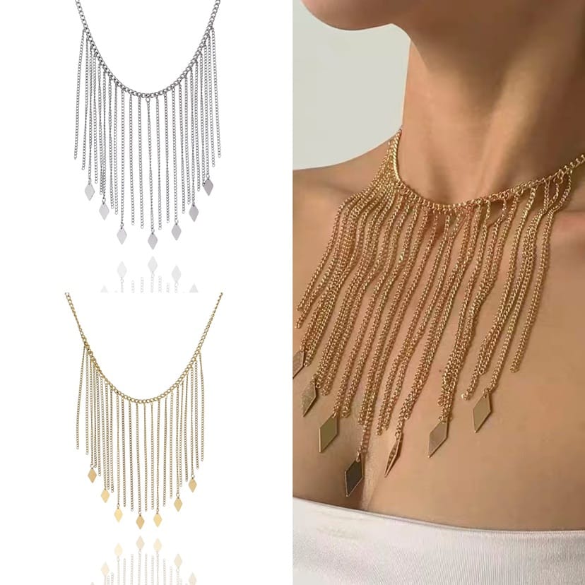 SODABIJOUX - collana acciaio multifilo - Oro