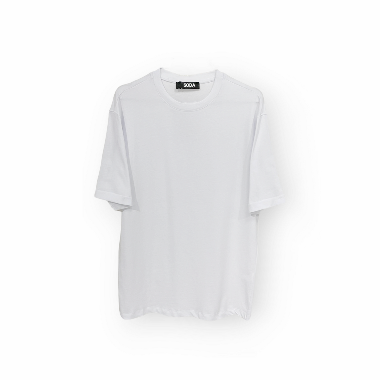 SODA - t-shirt Made in Italy semi over - Bianco