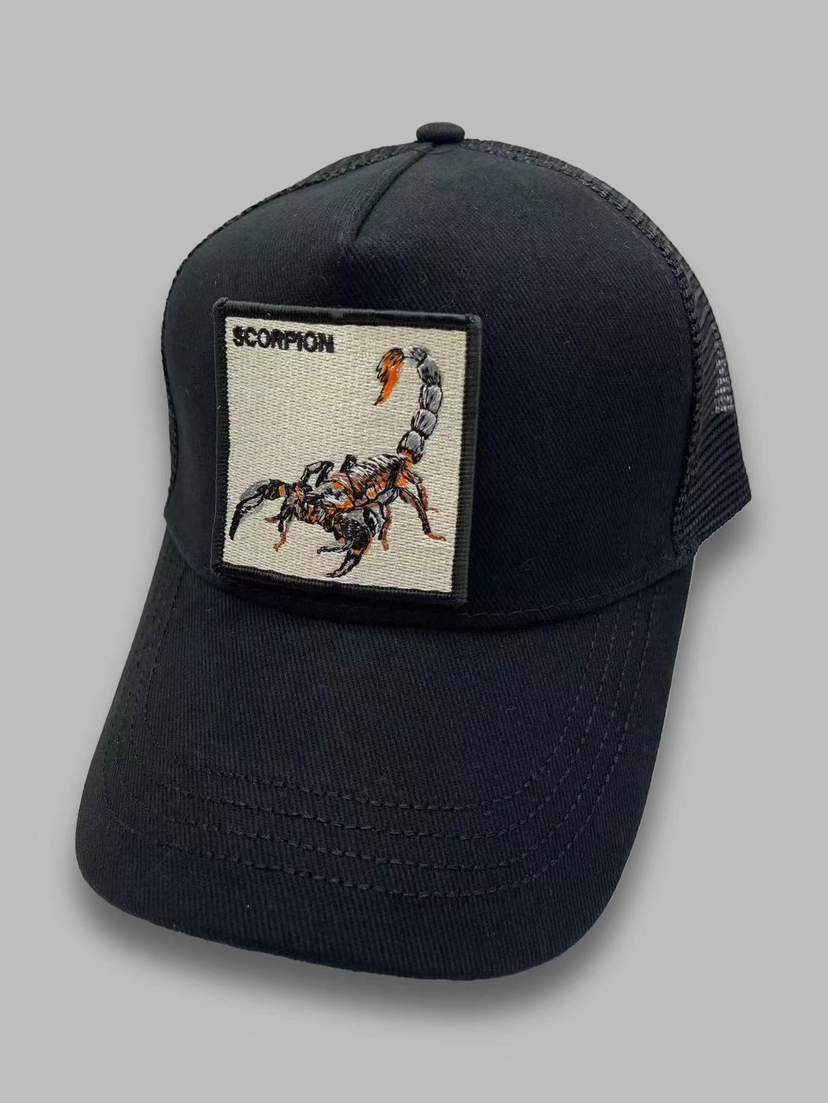 SODA - animal cap cappello trucker - Scorpion Black