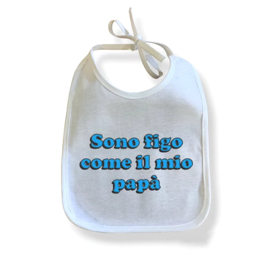 SODA - Bavaglino Festa del Papà - Figo come il Papà Azzurro