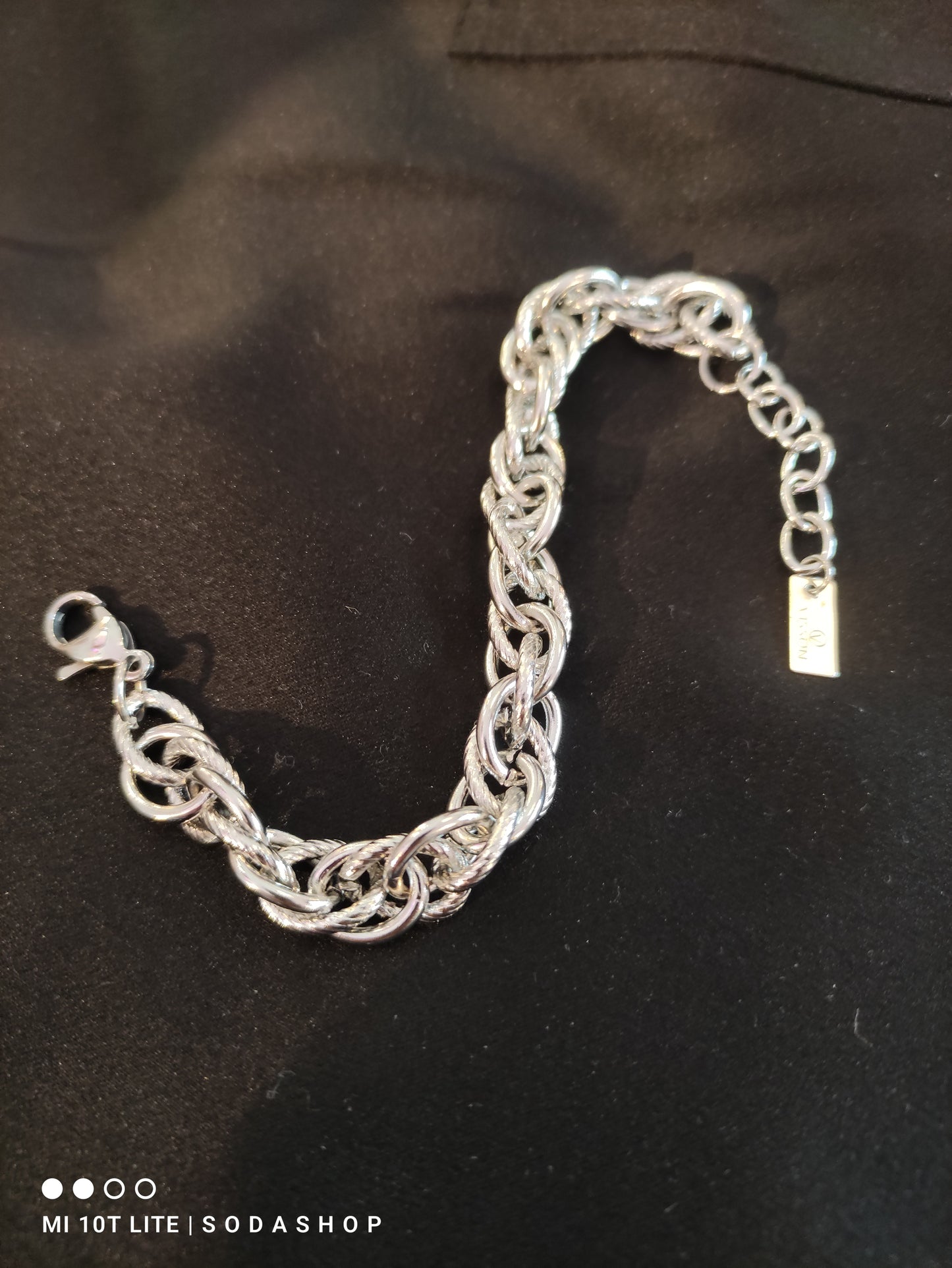 SODA - Bracciale acciaio vintage intrecciato
