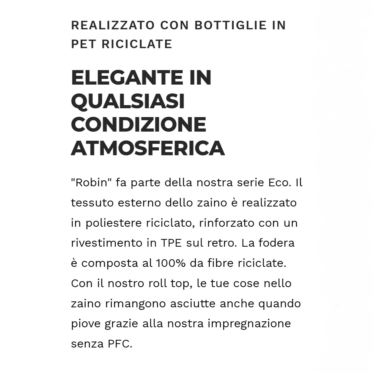 JOHNNY URBAN ZAINO ROLLTOP "ROBIN MEDIUM" BIKE Nero