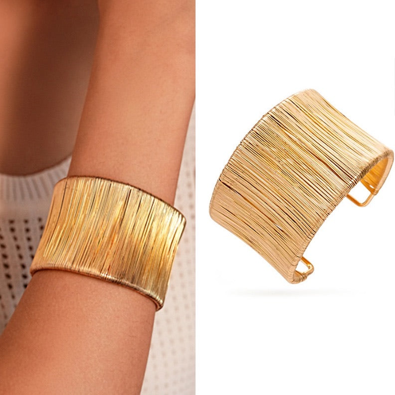 Sodabijoux - Bracciale rigido fascia alta fili
