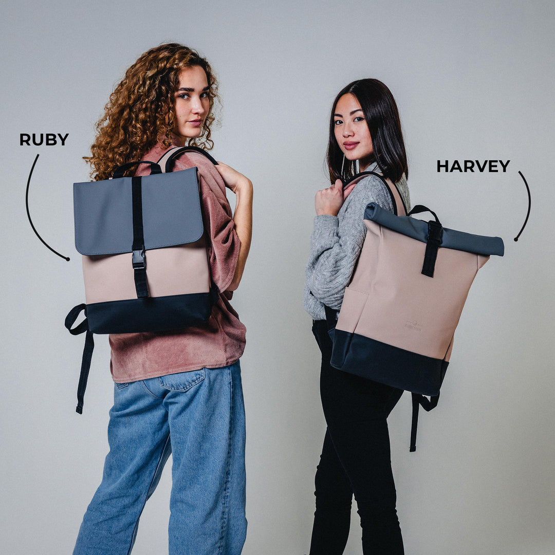JOHNNY URBAN Zaino "Ruby" - grigio e rosa