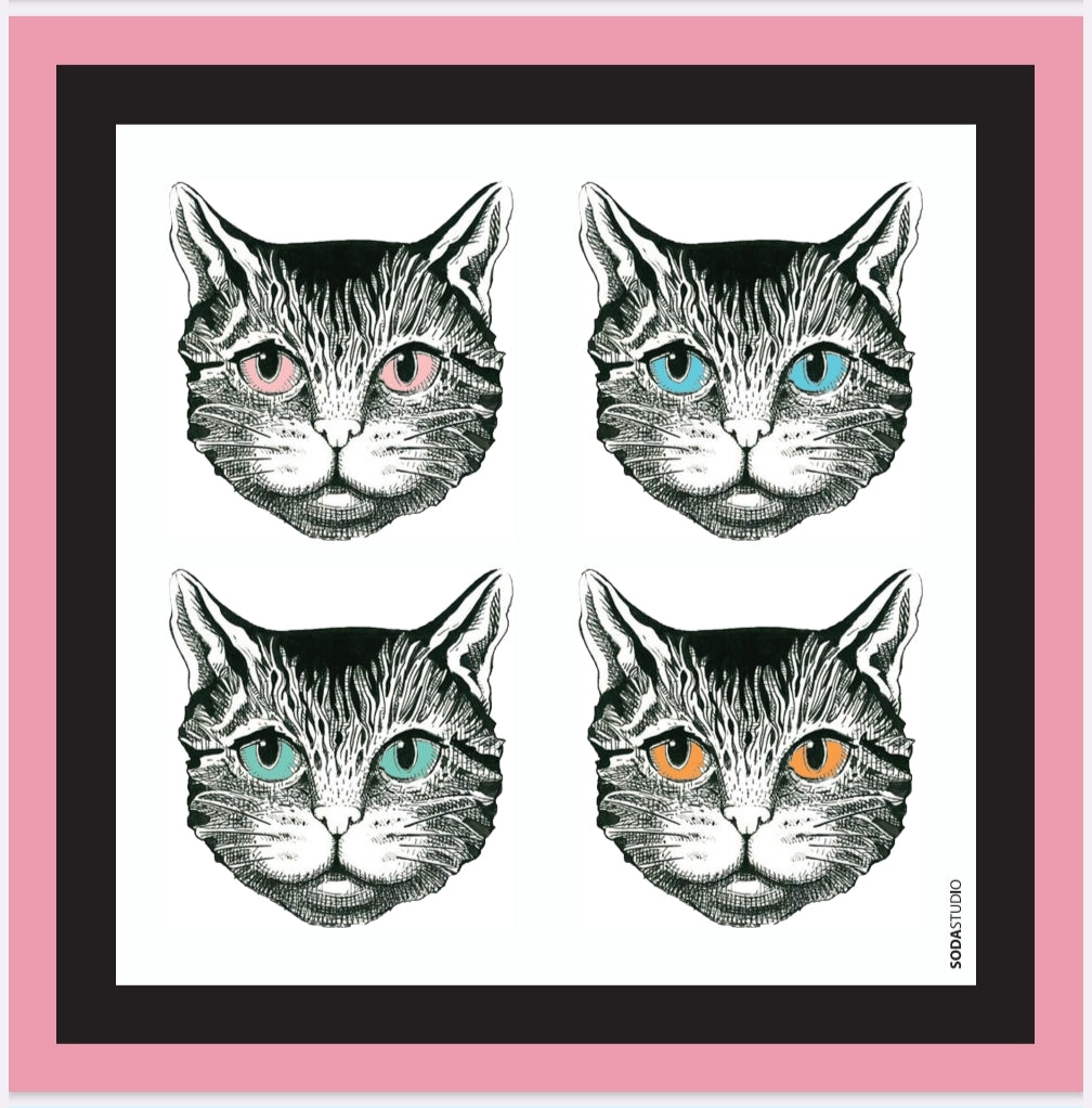 SODA - Foulard quattro gatti