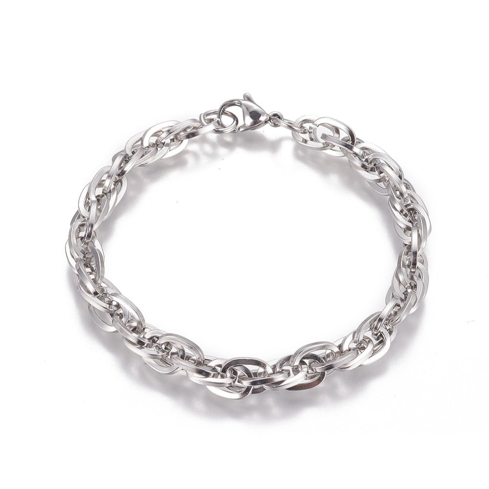 SODA - Bracciale maglia Marinara doppia 6mm