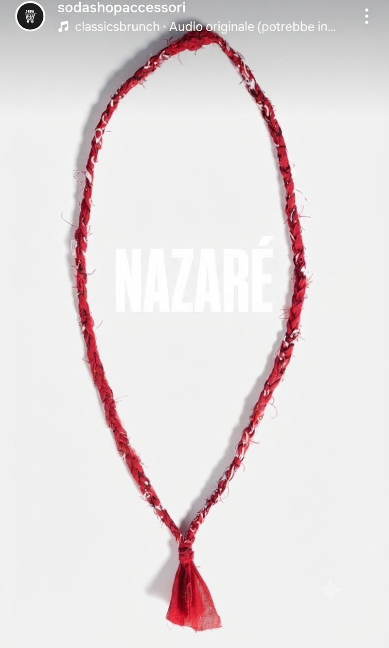 Soda - Collana Nazaré - Bandana intrecciata rosso