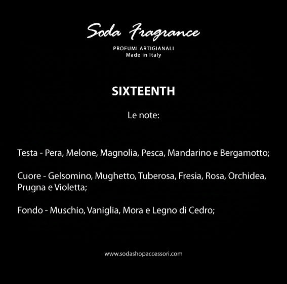 SIXTEENTH - Profumo Unisex 100ml