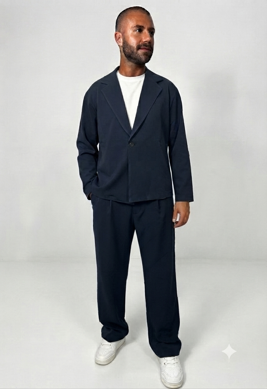 Abito minimal baggy Fit - blu