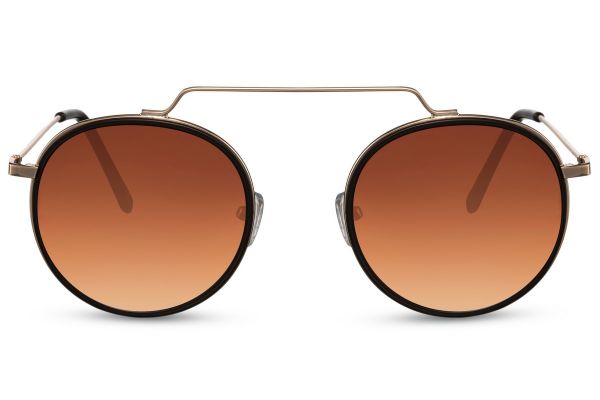 SODASHADE - circle sunglasses 1978 - brown