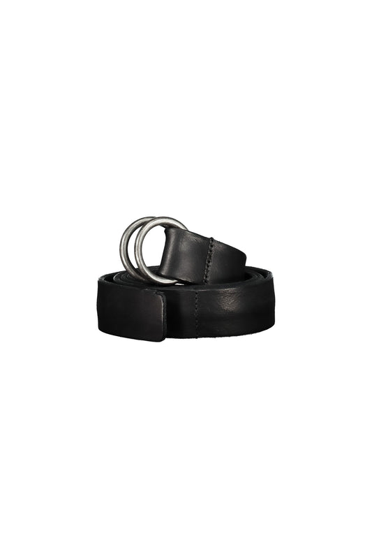 SODA - Minimal genuine leather belt 35 mm - black