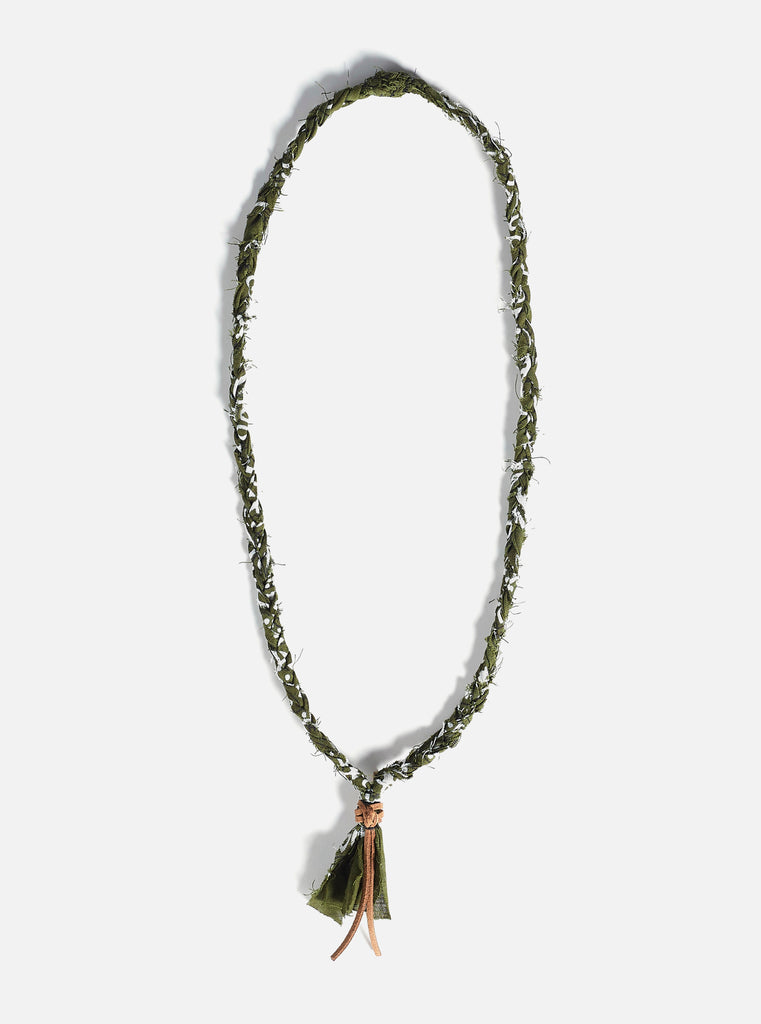 Soda - Collana Nazaré - Bandana intrecciata Verde militare