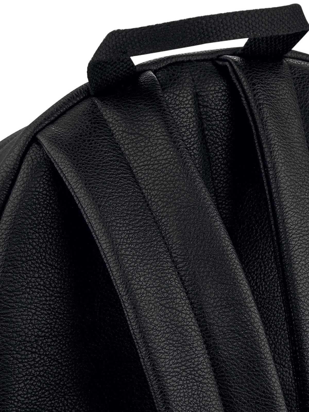 SODA - Faux leather computer backpack - black