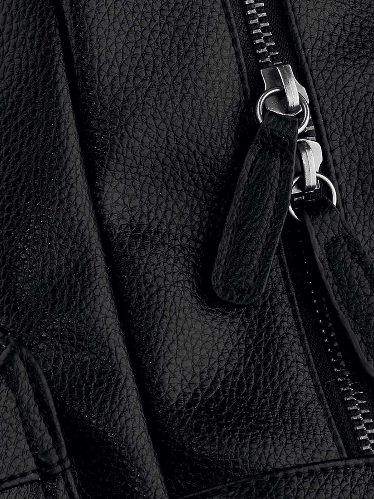 SODA - Faux leather computer backpack - black