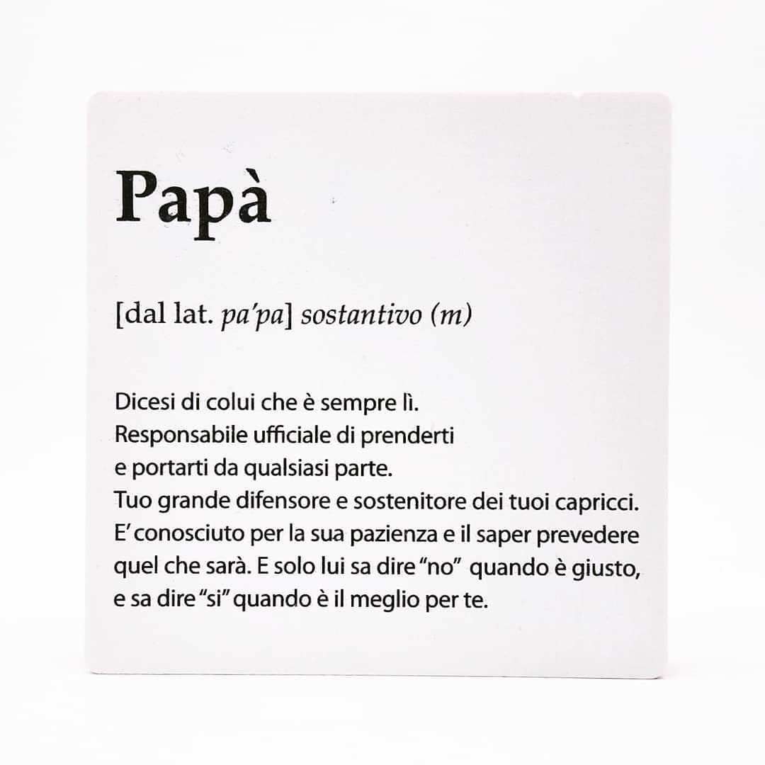SODAFesta del Papà Blocco Definizione in legno naturale Pa|Pà