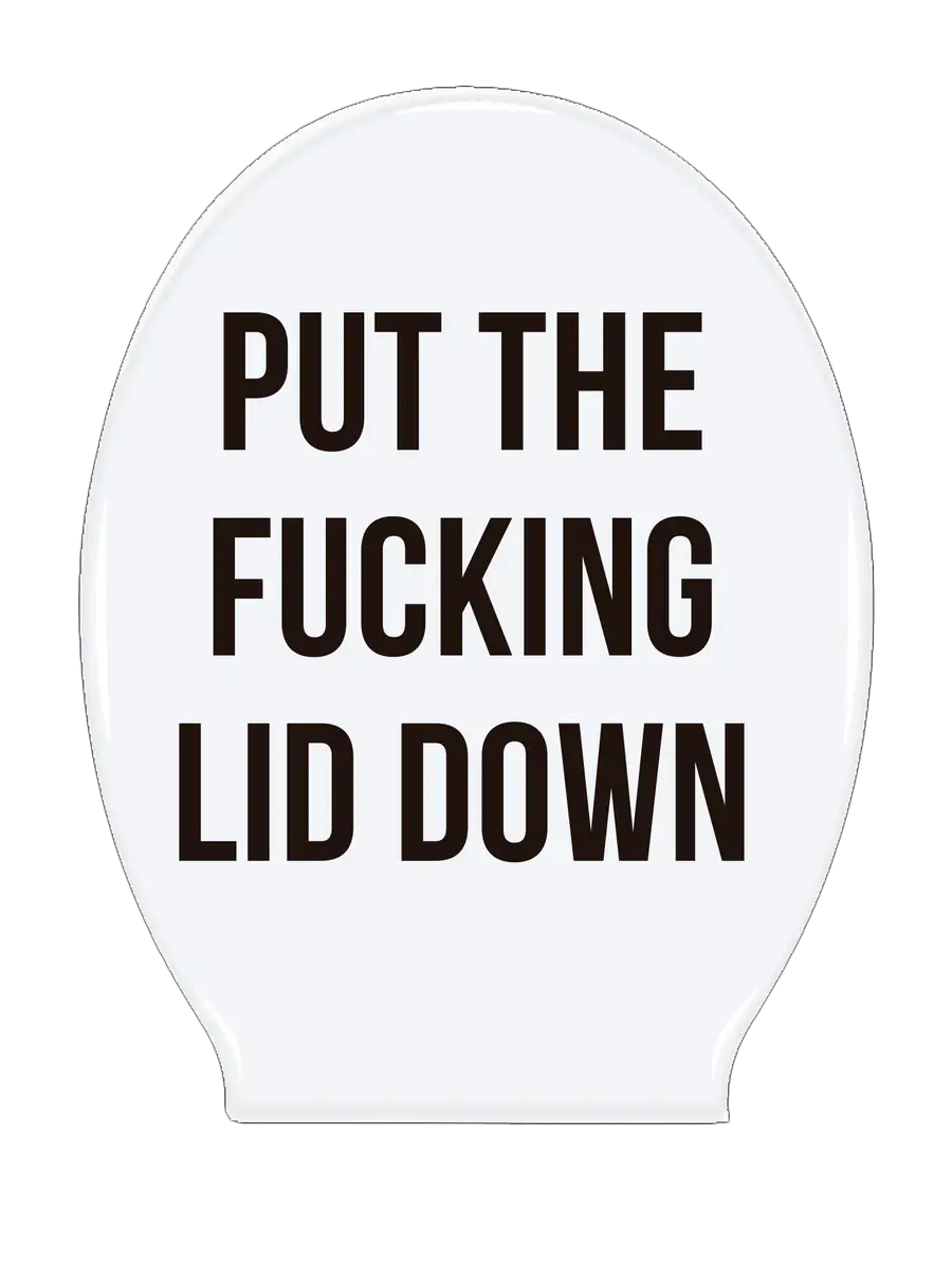 Fisura - Adesivo WC "Put the fucking lid down"