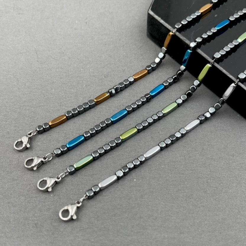 Soda - Bracciale Uomo ematite 4 mm
