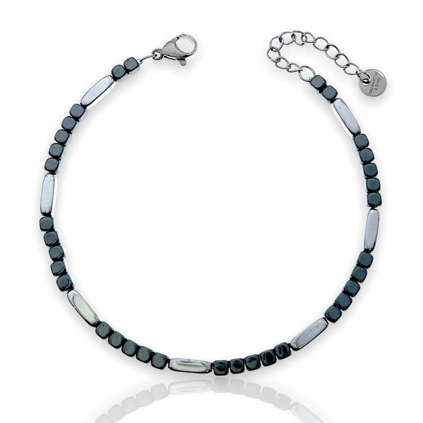 Soda - Bracciale Uomo ematite 4 mm
