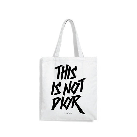 SODA - t-shirt + shopper this is not - Bianco
