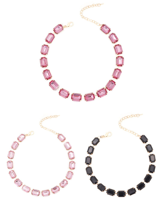 SODABIJOUX - Colored resin stone necklace