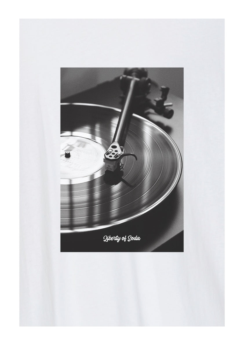 Liberty - T-Shirt 33 giri - Bianco