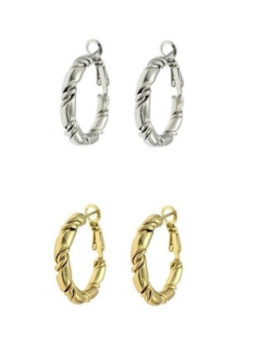 SODABIJOUX - Steel earrings - torchon