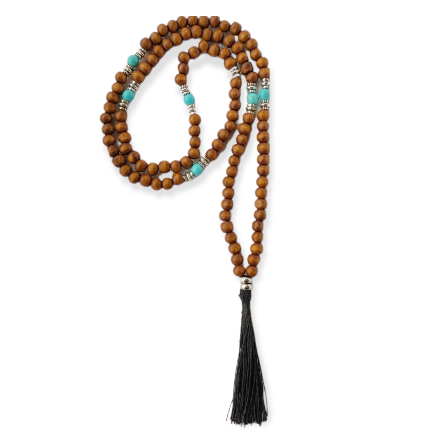 SODA - collana mala tibetano legno - turchese
