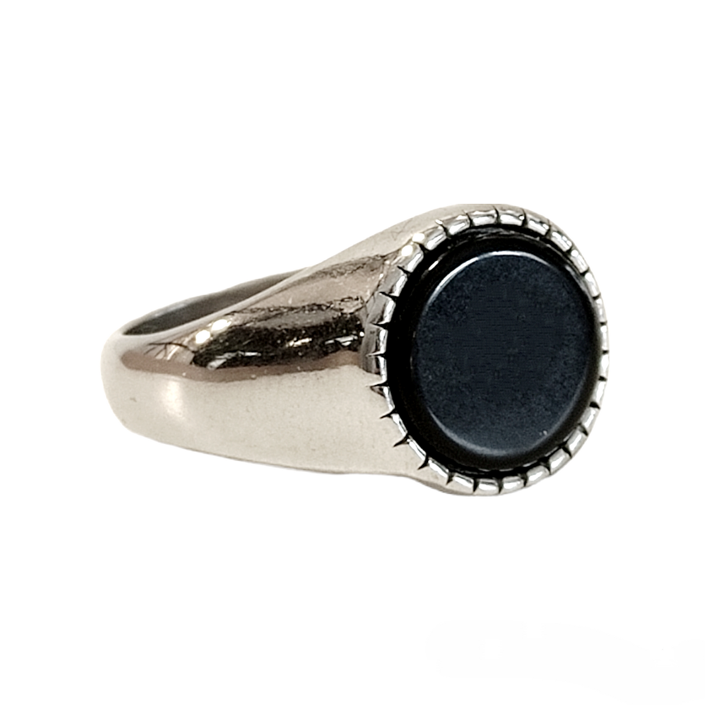Soda - Anello Pietra tonda - nero
