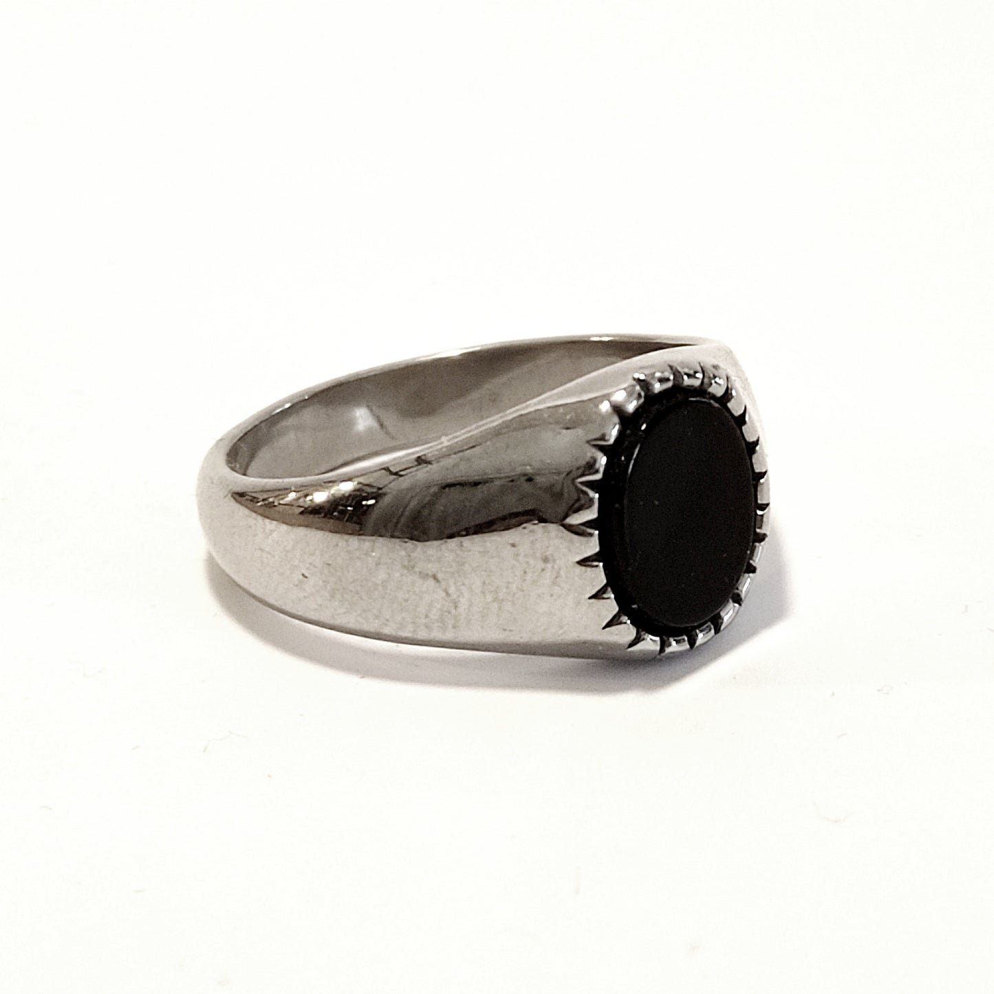 Soda - Anello pietra piccola Nera