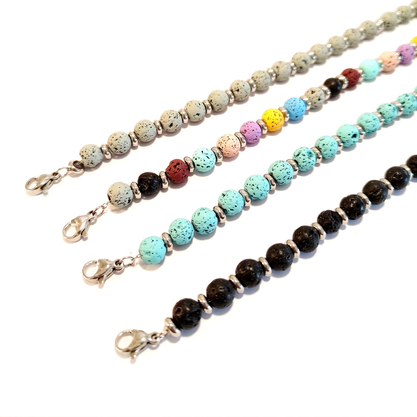 Soda - Bracciale Uomo lava 6 mm