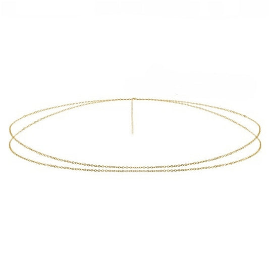 SODABIJOUX - double twist bodychain - basic gold