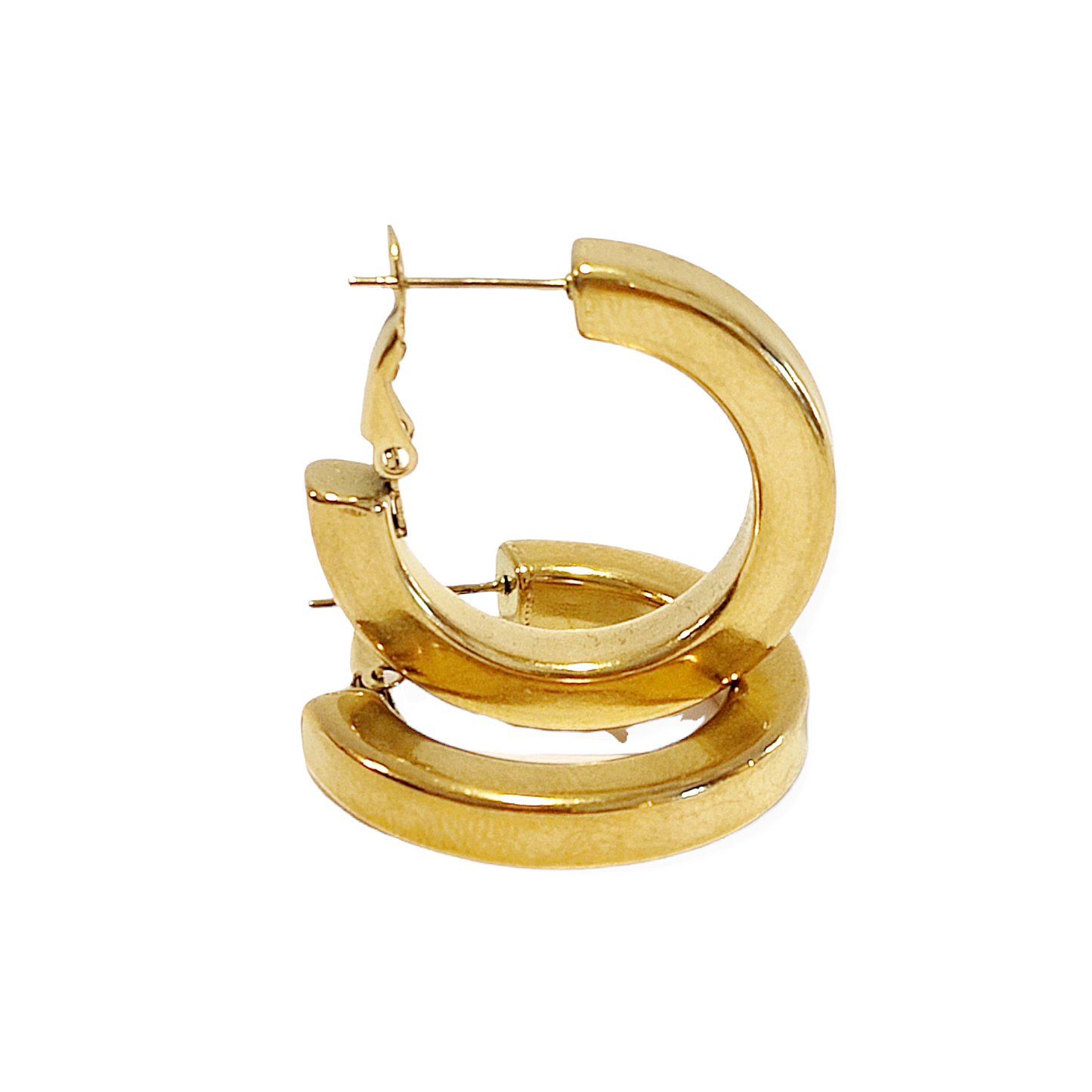 SODAJEWELS - Orecchino maxi liscio 30 mm