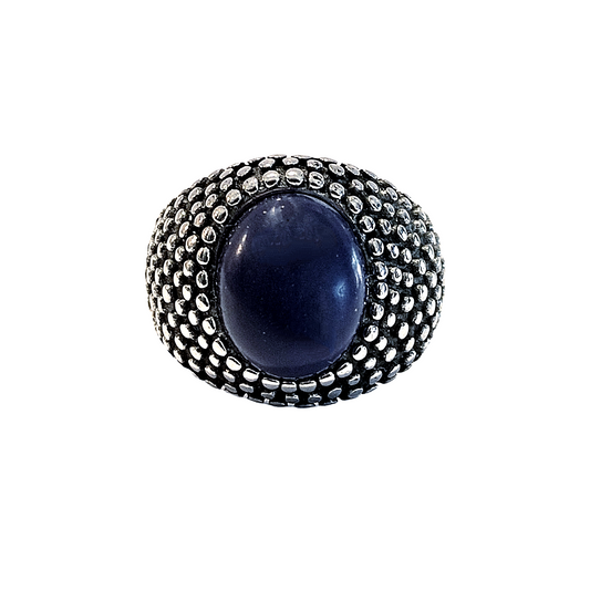 Soda - Oval stone ring - blue