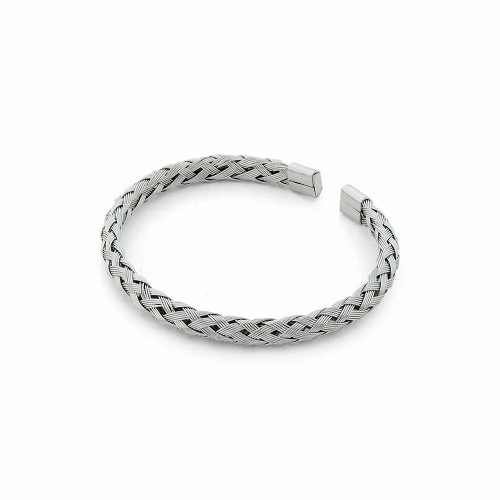 SODA - Bracciale rigido maglia intrecciata