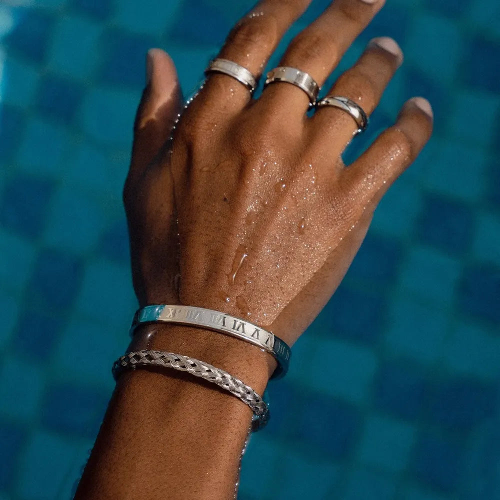 SODA - Bracciale rigido maglia intrecciata