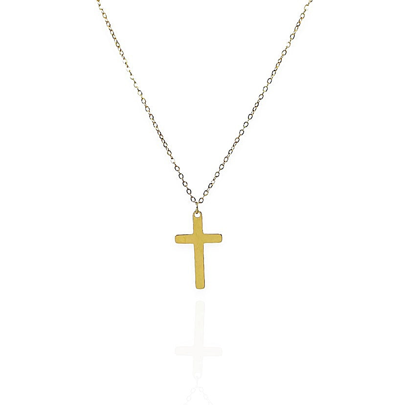 SODA - collana croce piccola acciaio