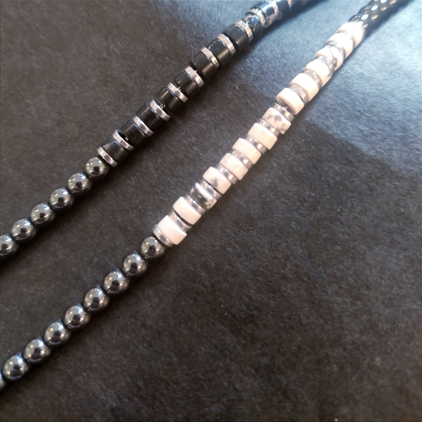 SODA - Bracciale Uomo ematite e pietre dure 6 mm