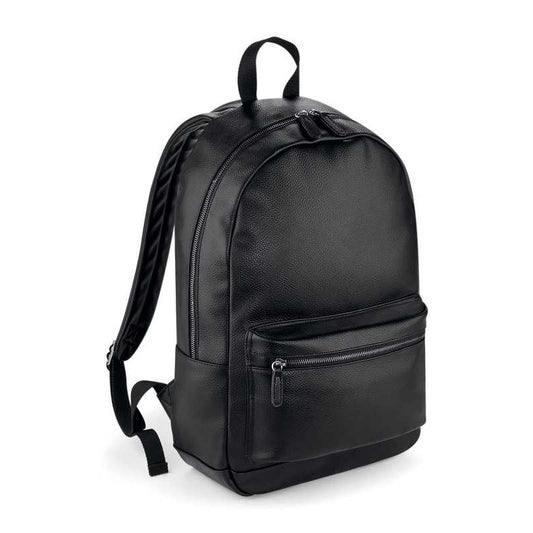 SODA - Faux leather computer backpack - black