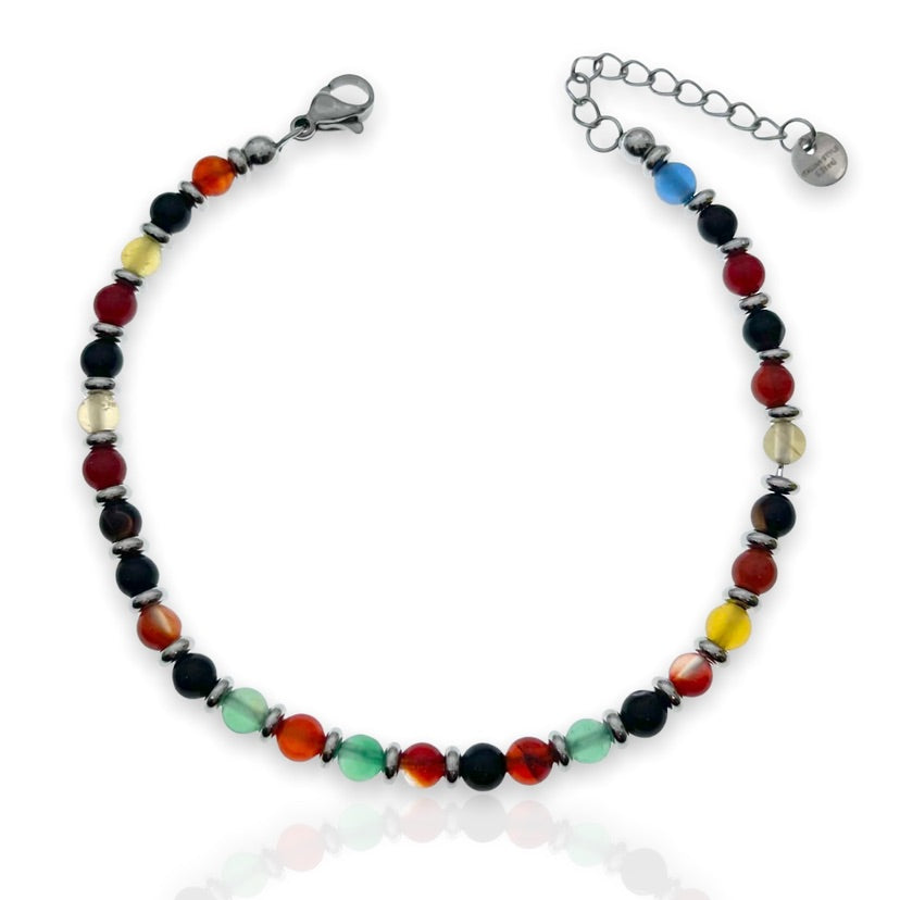 Soda - Bracciale Uomo pietre dure 4 mm