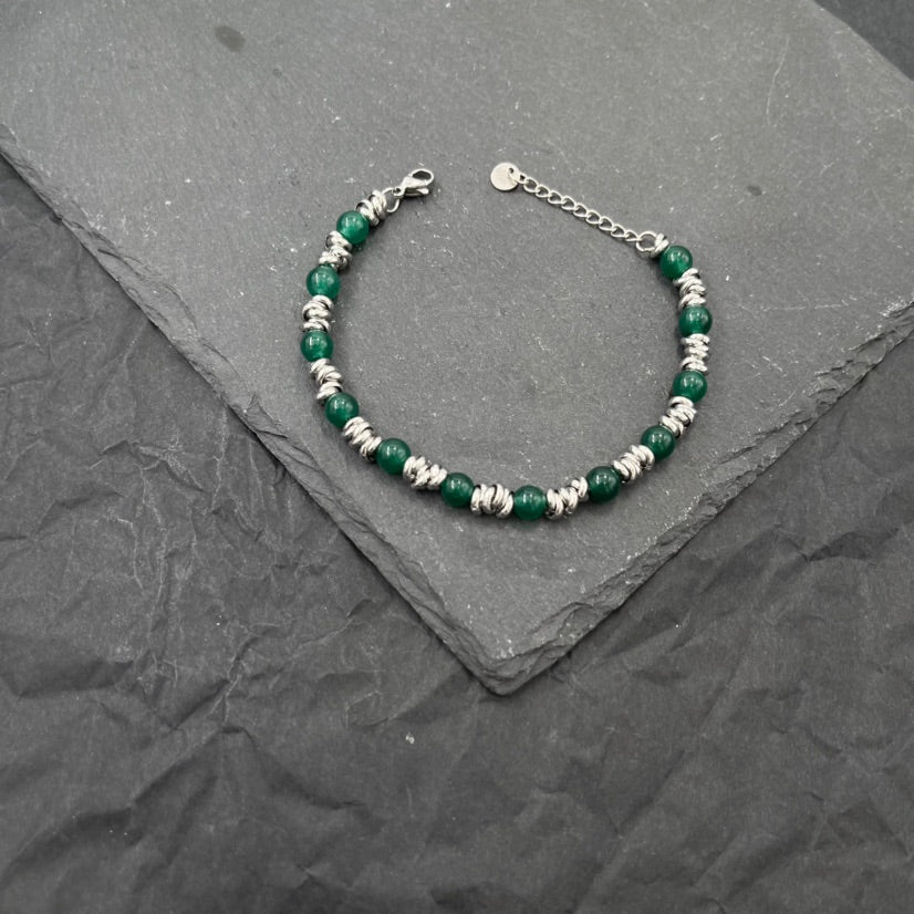 SODA - Bracciale Uomo pietre dure e acciaio 6 mm