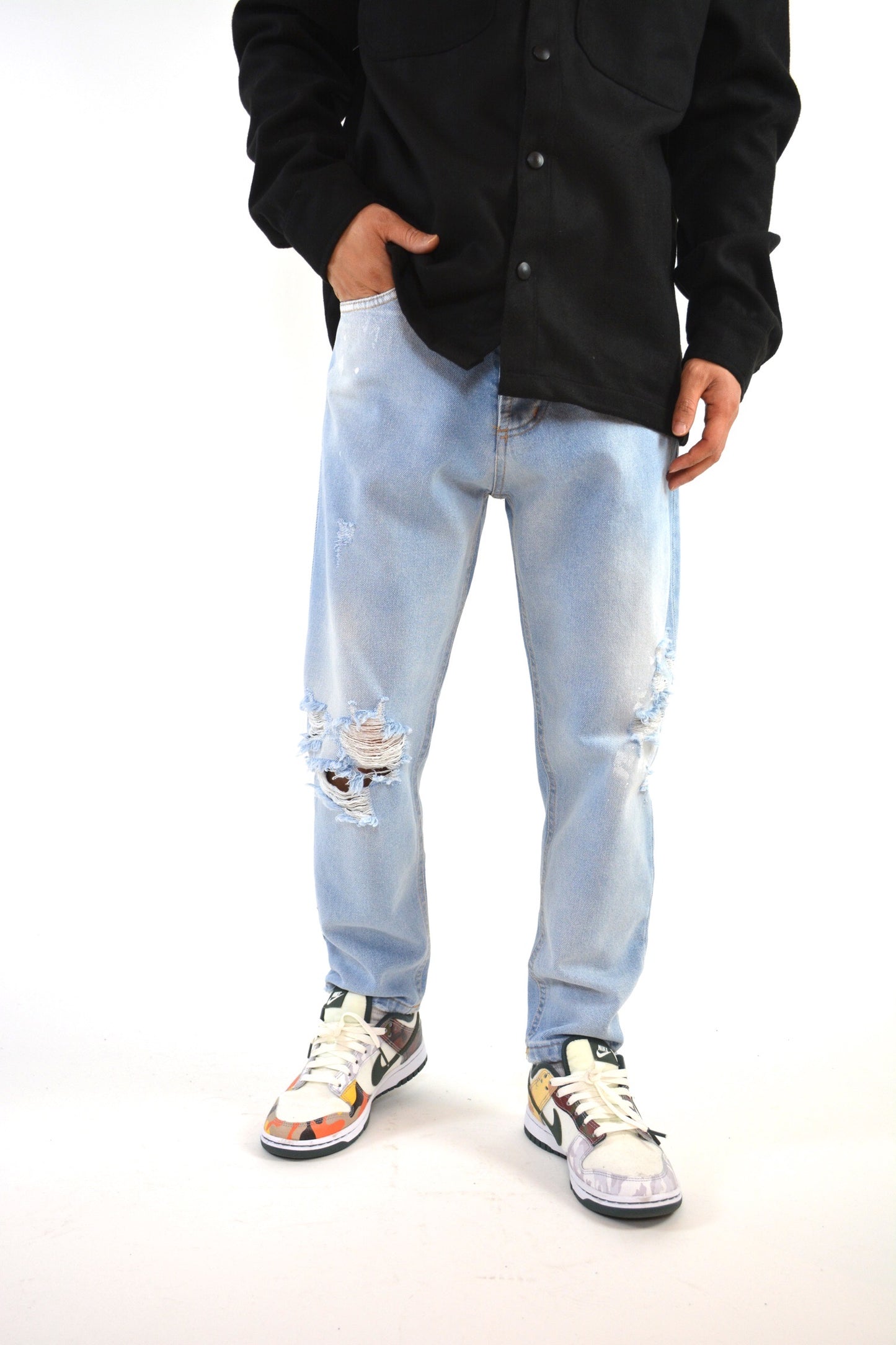 LIBERTY - Jeans Carrot - destroy stone wash