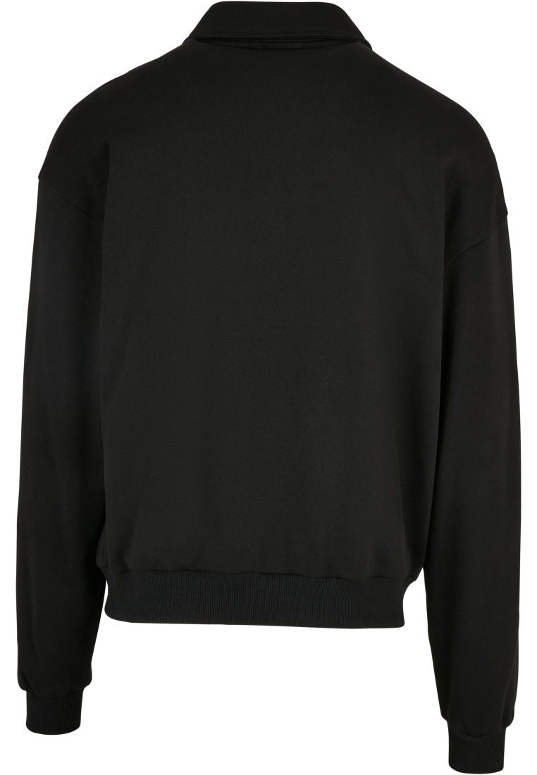 Urban Classic - Felpa 80's Shirt Collar Crew - black