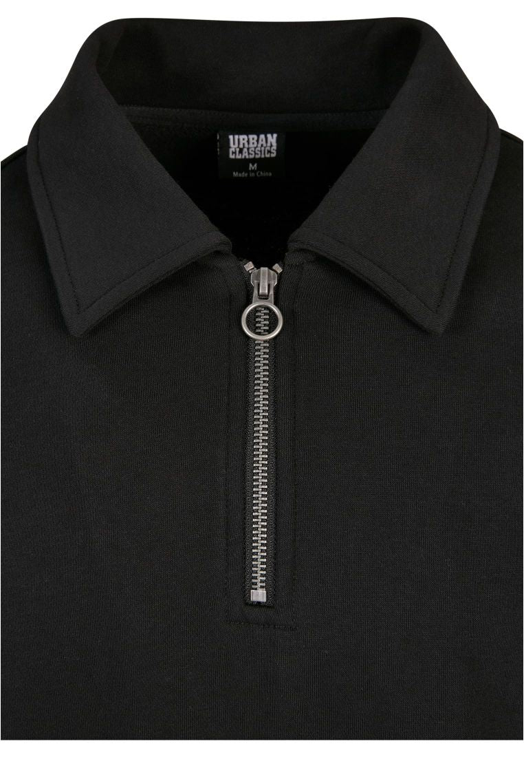 Urban Classic - Felpa 80's Shirt Collar Crew - black