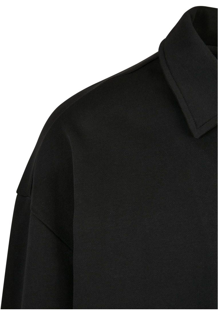 Urban Classic - Felpa 80's Shirt Collar Crew - black