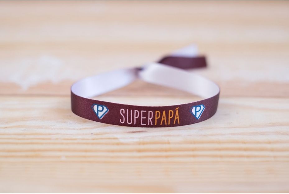 UO estudio Braccialetto "Superpapá" Burgundi