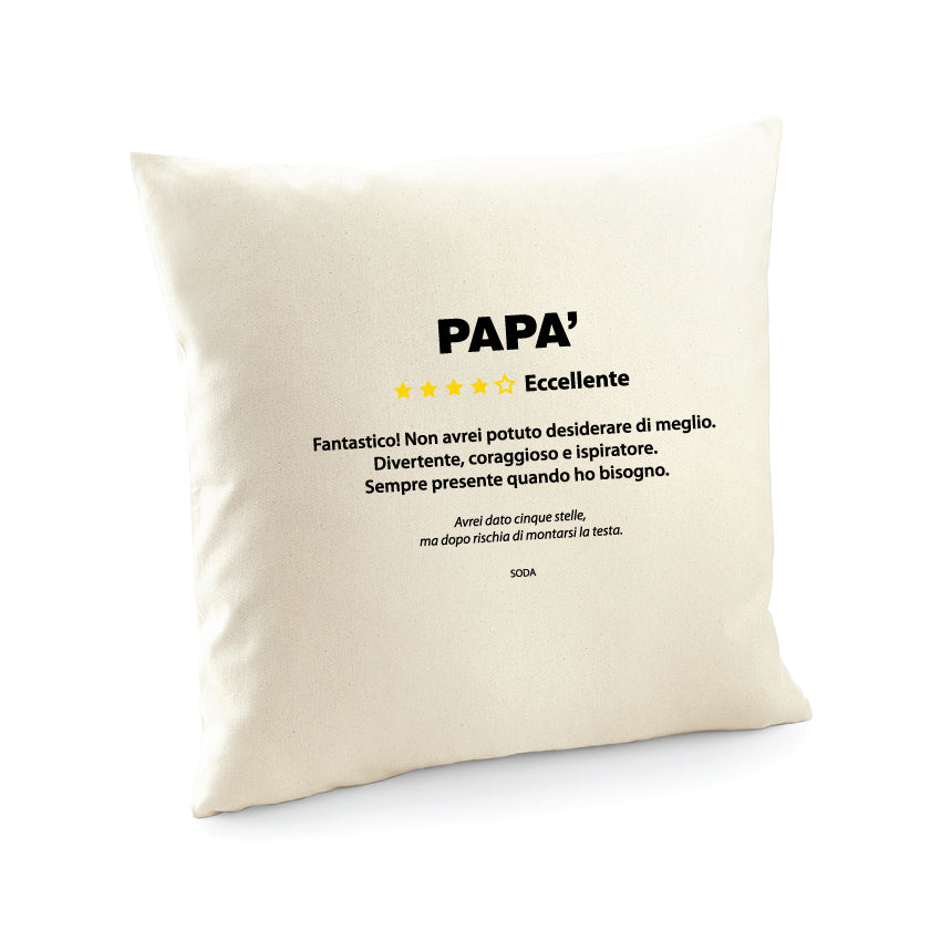 SODA - Father's Day Cushion - Dad's Review - Cream