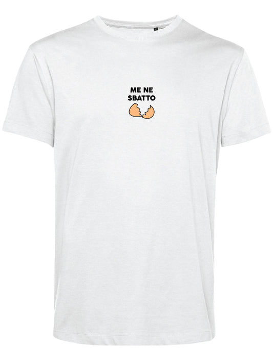 Soda Studio - Me Ne Sbatto white T-Shirt - Black